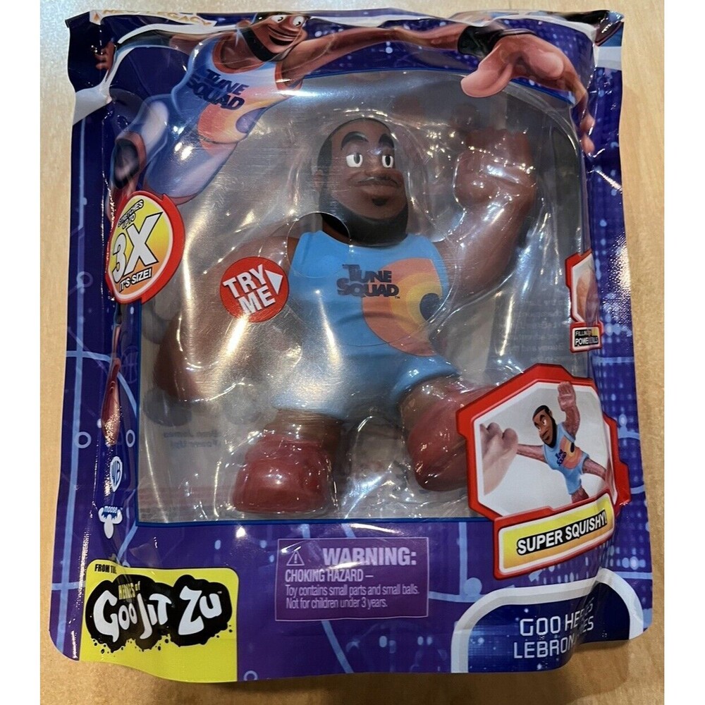 Heroes of Goo Jit Zu Space Jam A New Legacy Lebron James Stretch Toy Figure NEW